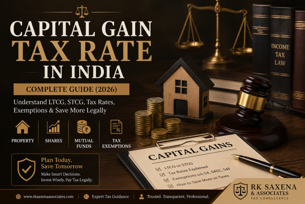 Capital Gain Tax Rate in India